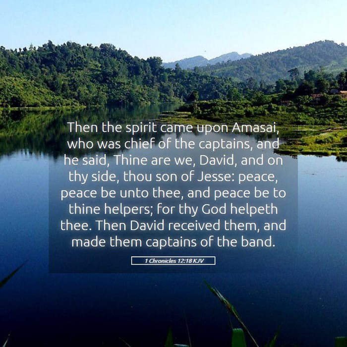 1 Chronicles 12:18 — Square (1:1)