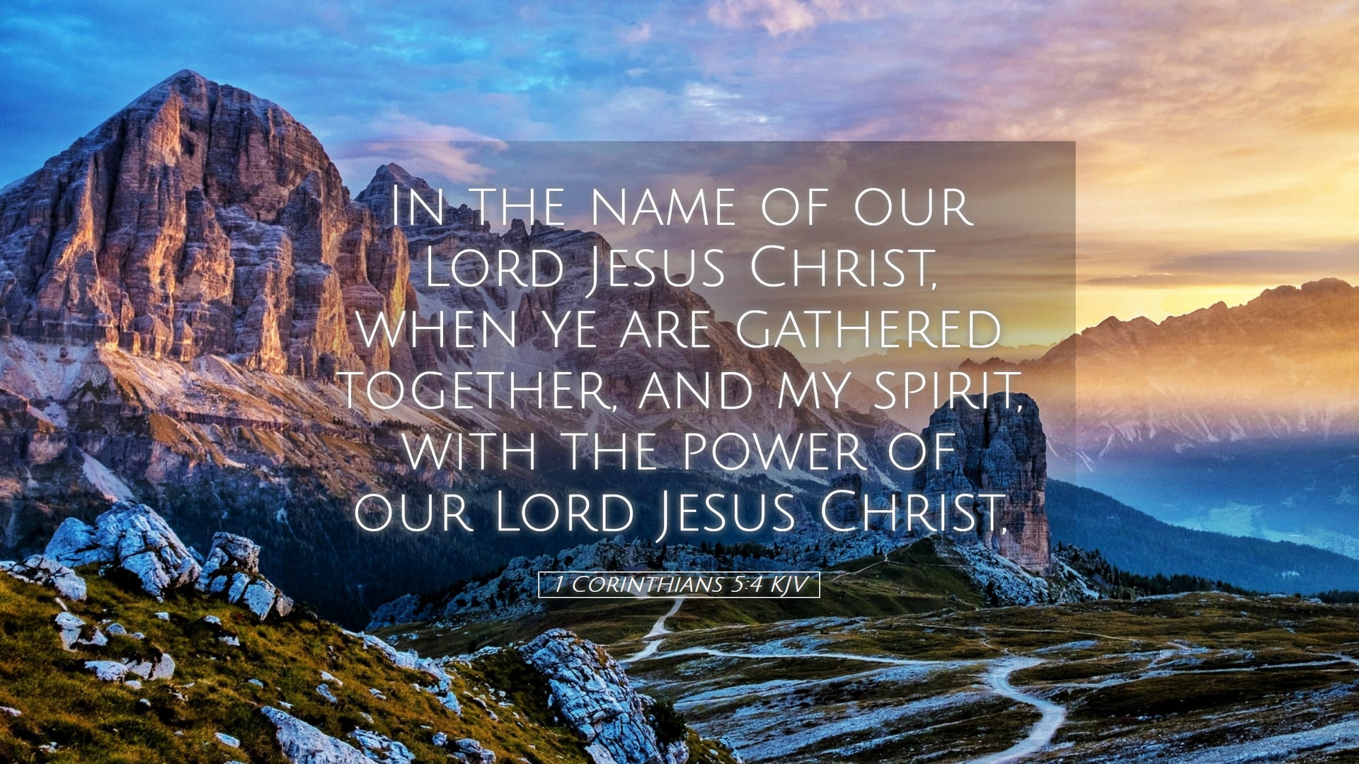 1 Corinthians 5:4 — Desktop (Landscape)