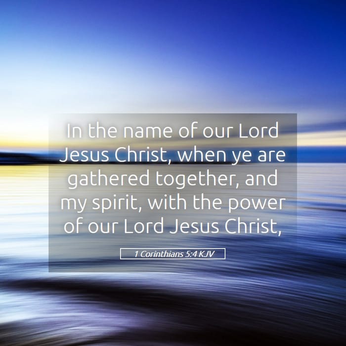 1 Corinthians 5:4 — Square (1:1)