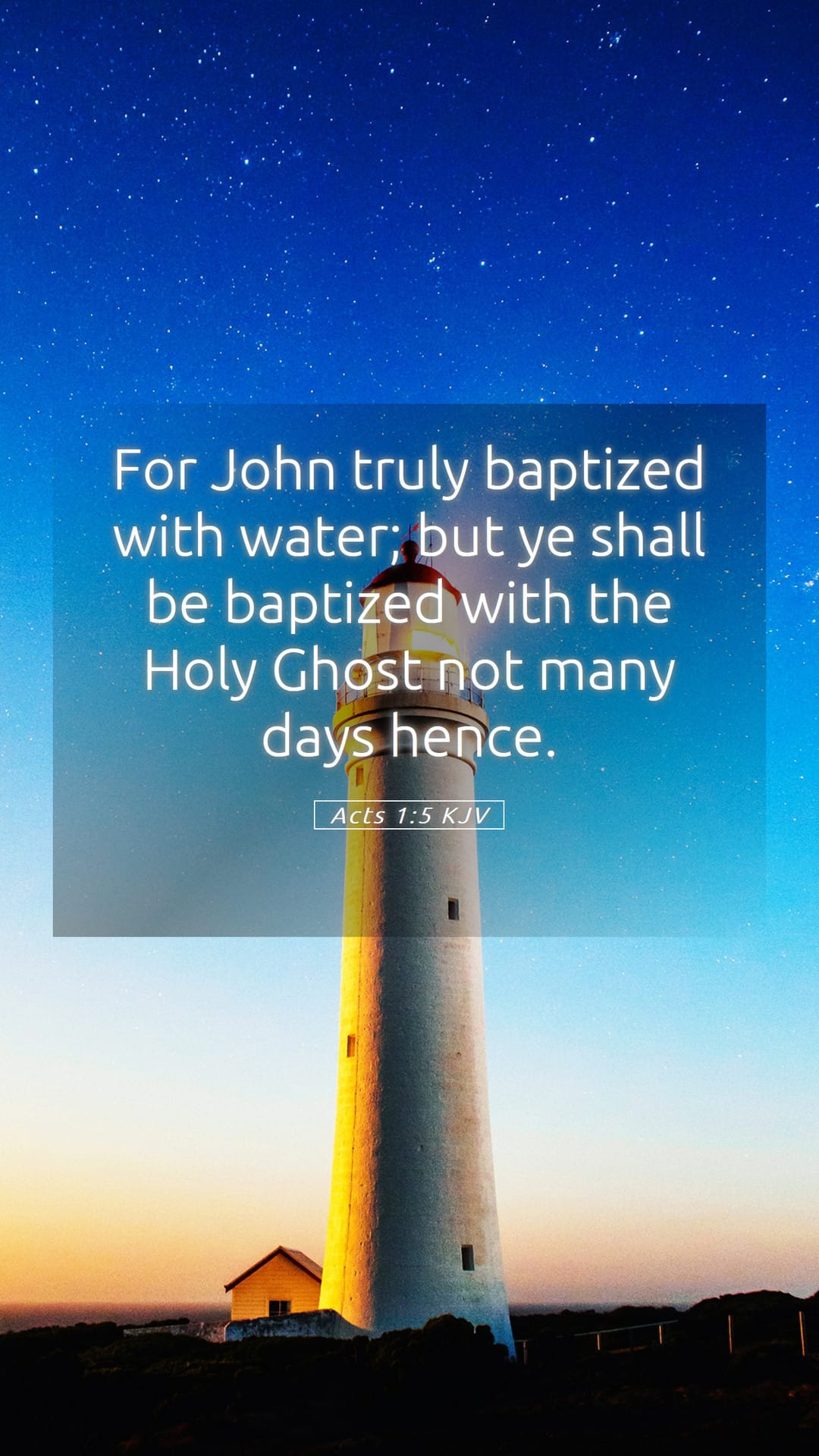 Acts 1:5 — Mobile (Portrait)