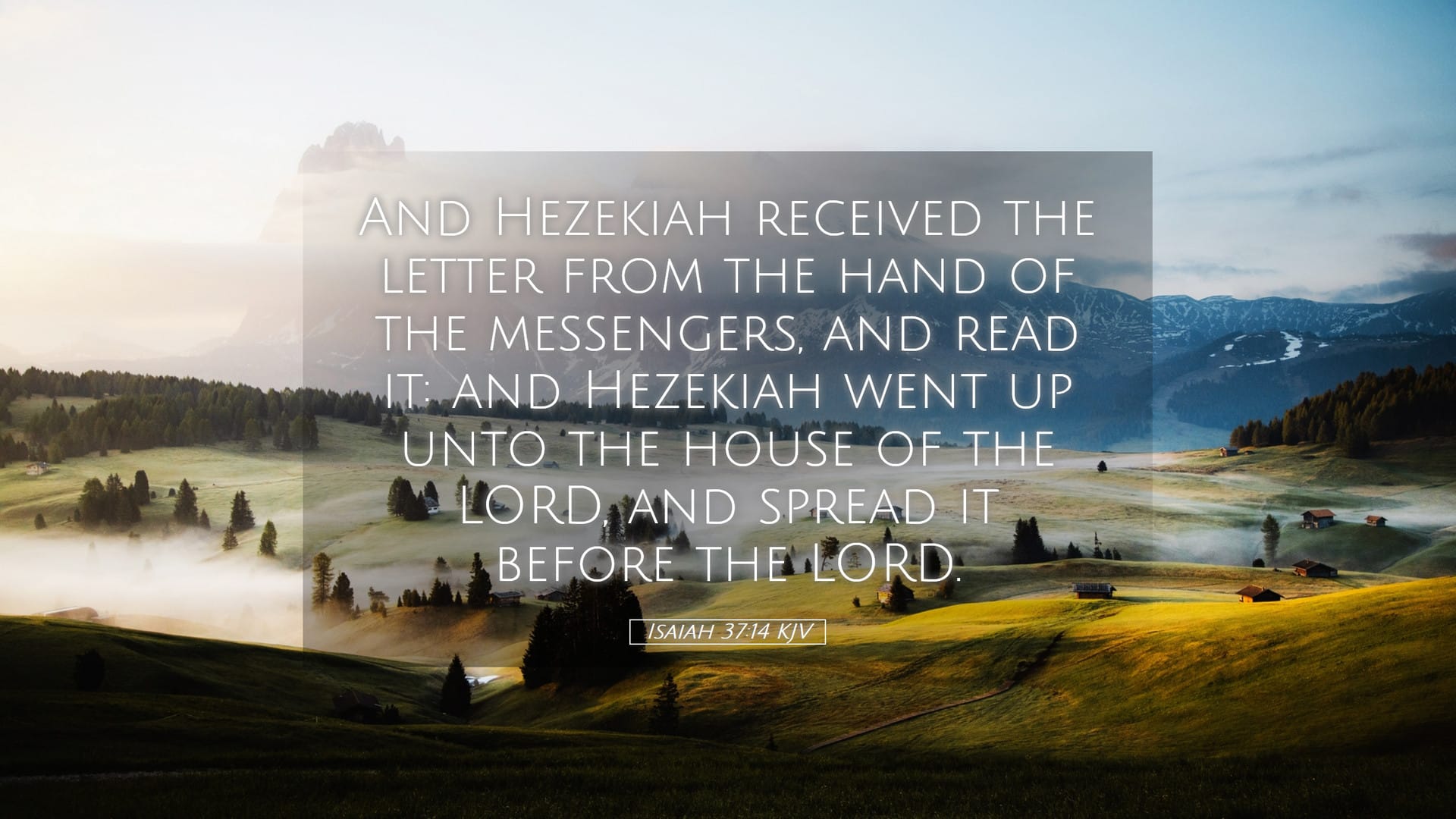 Isaiah 37:14 — Desktop (Landscape)
