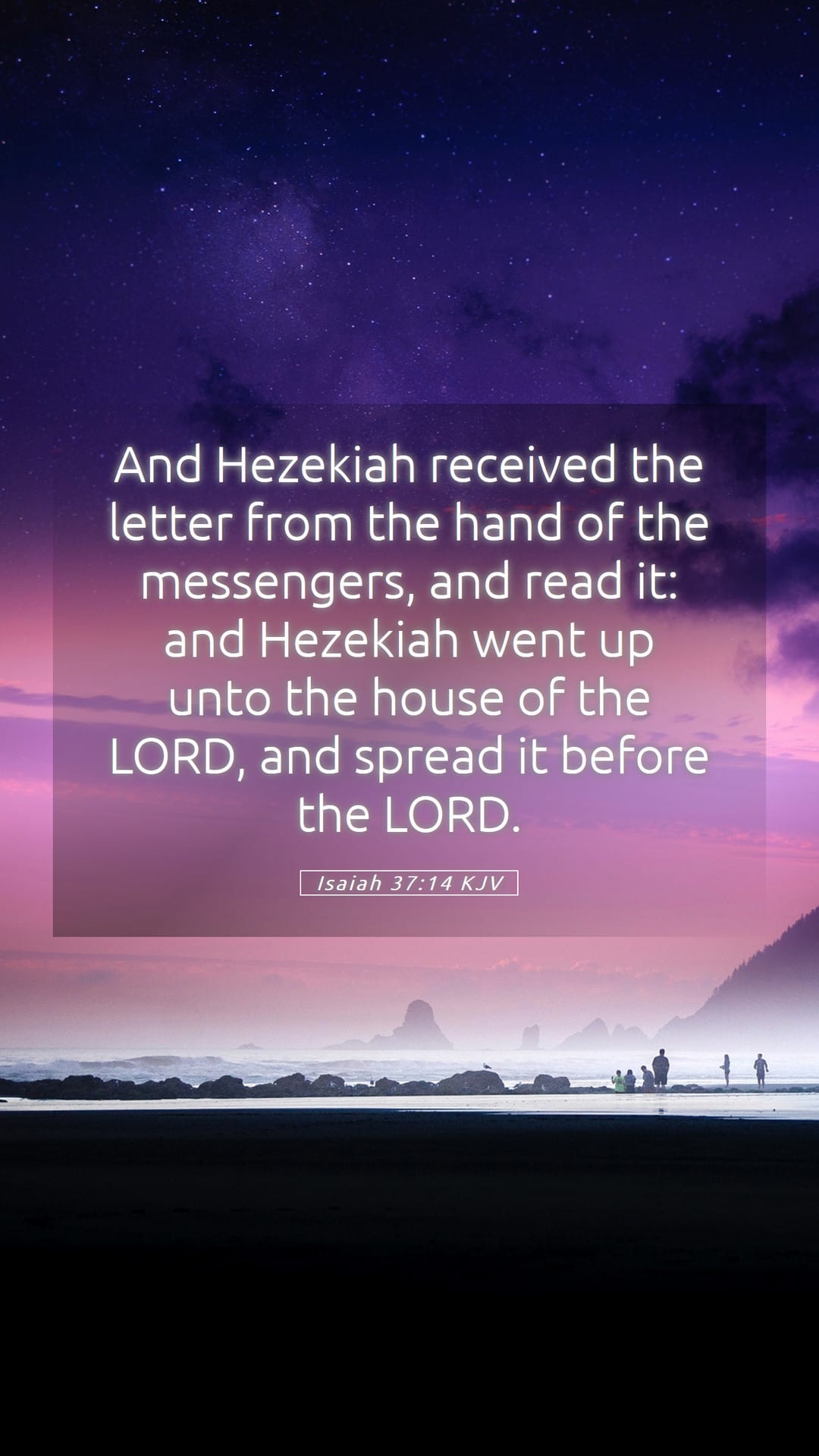 Isaiah 37:14 — Mobile (Portrait)