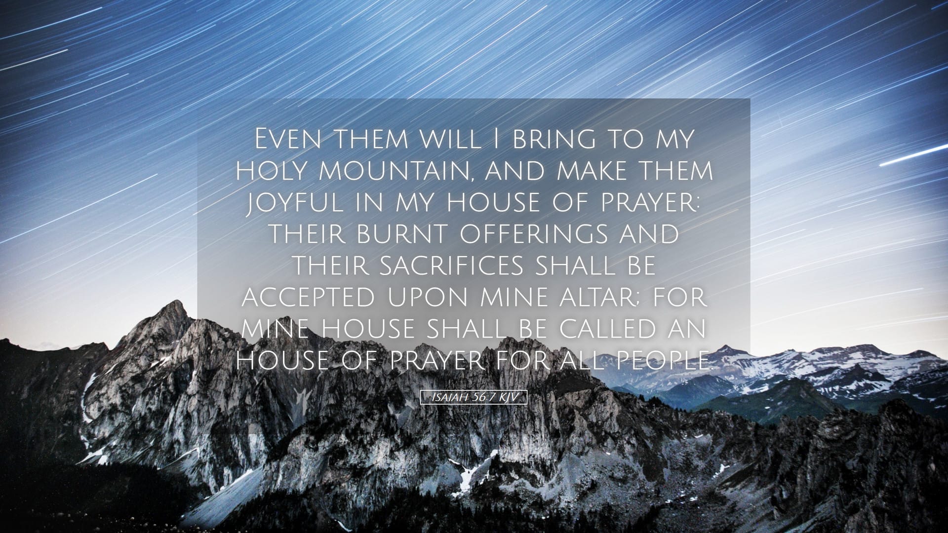 Isaiah 56:7 — Desktop (Landscape)