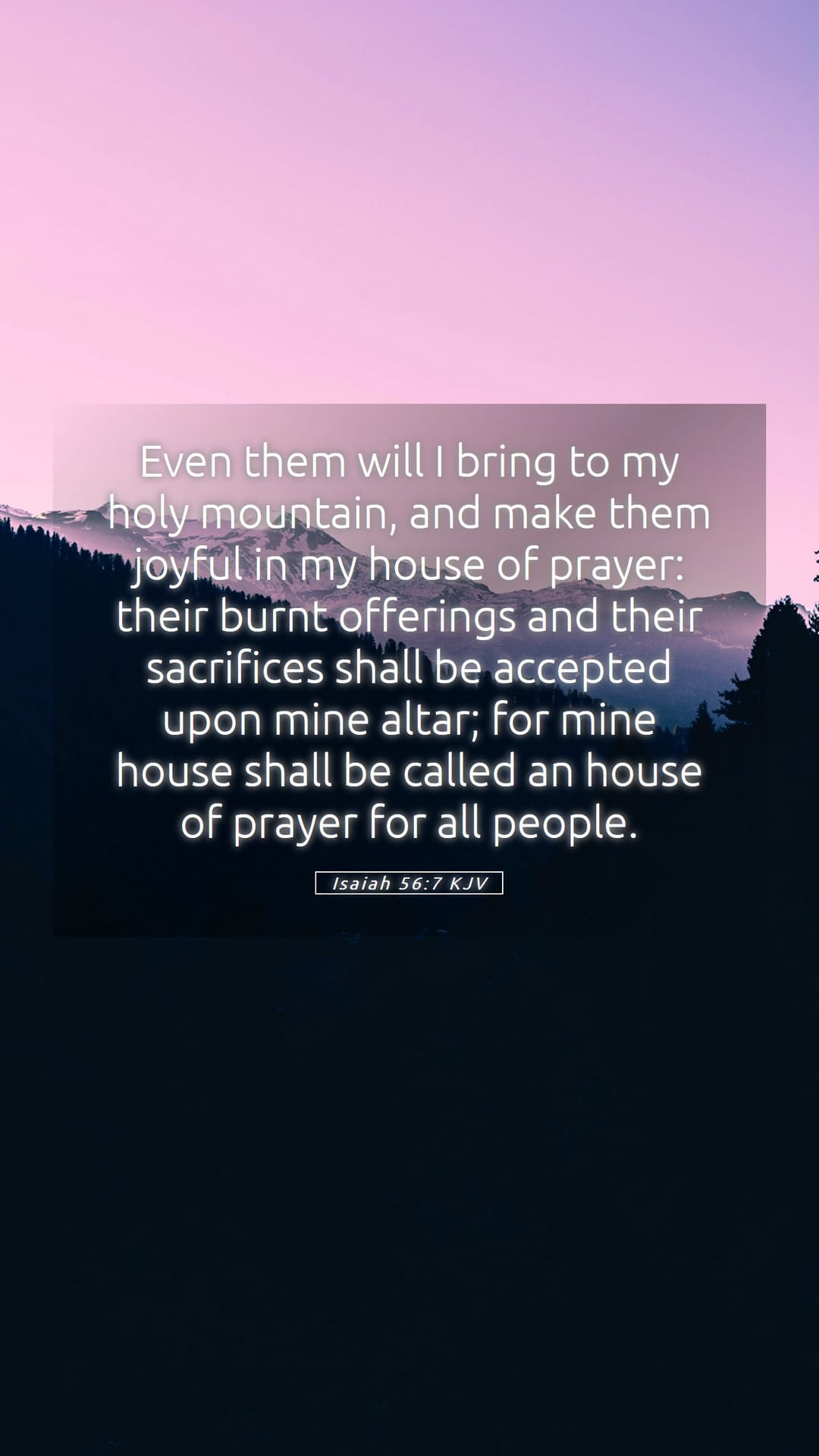Isaiah 56:7 — Mobile (Portrait)