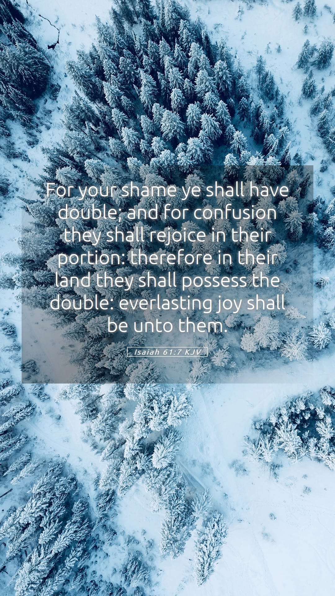 Isaiah 61:7 — Mobile (Portrait)