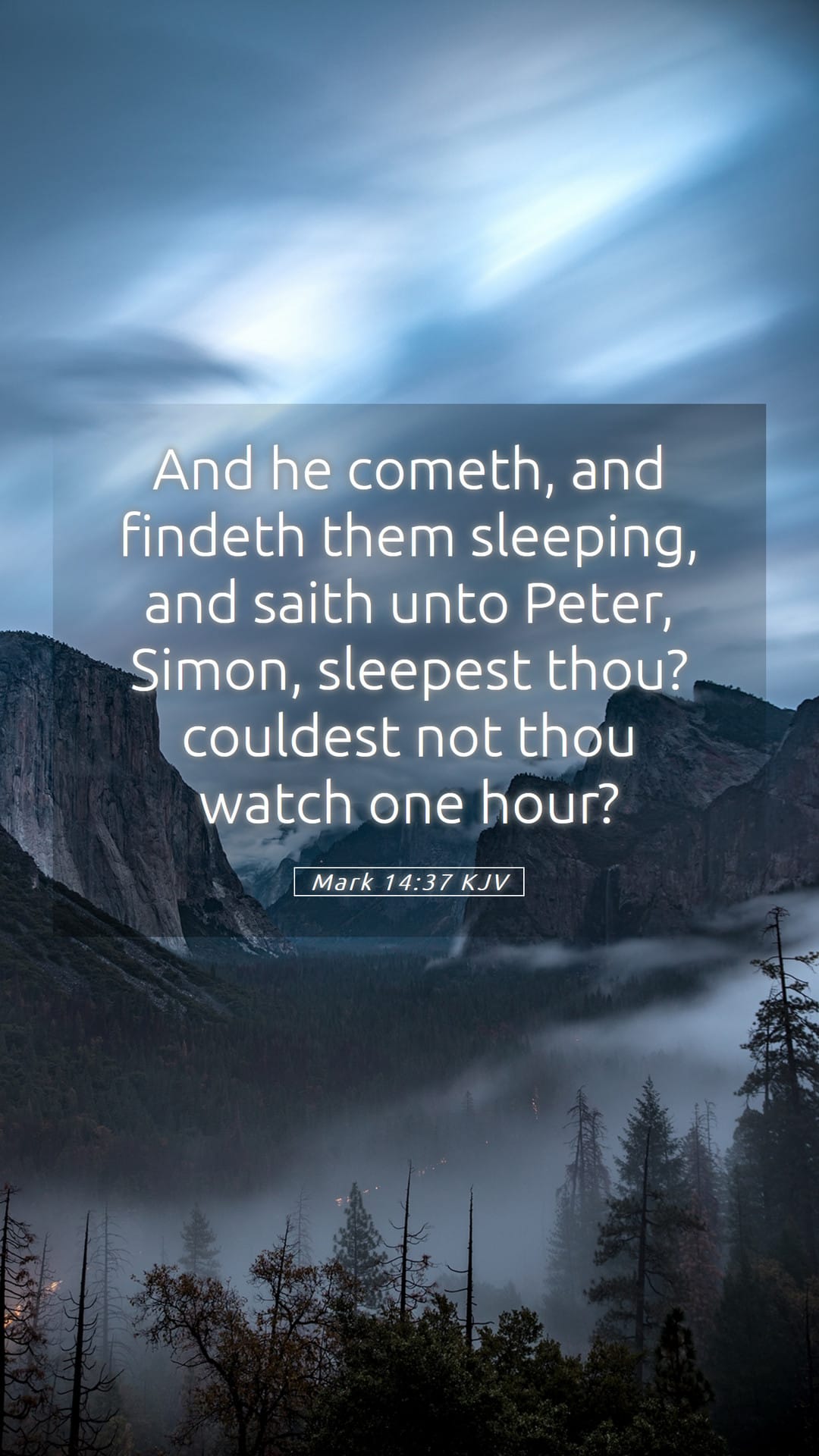 Mark 14:37 — Mobile (Portrait)