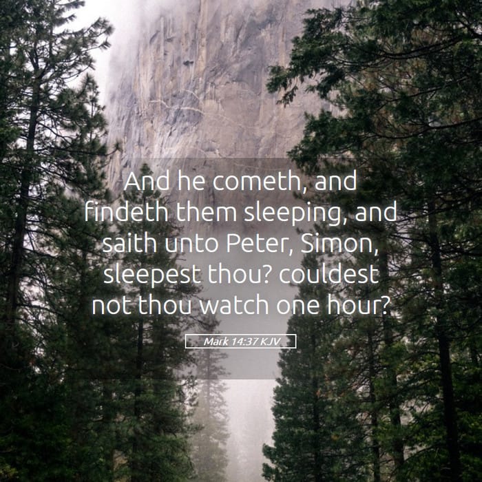 Mark 14:37 — Square (1:1)