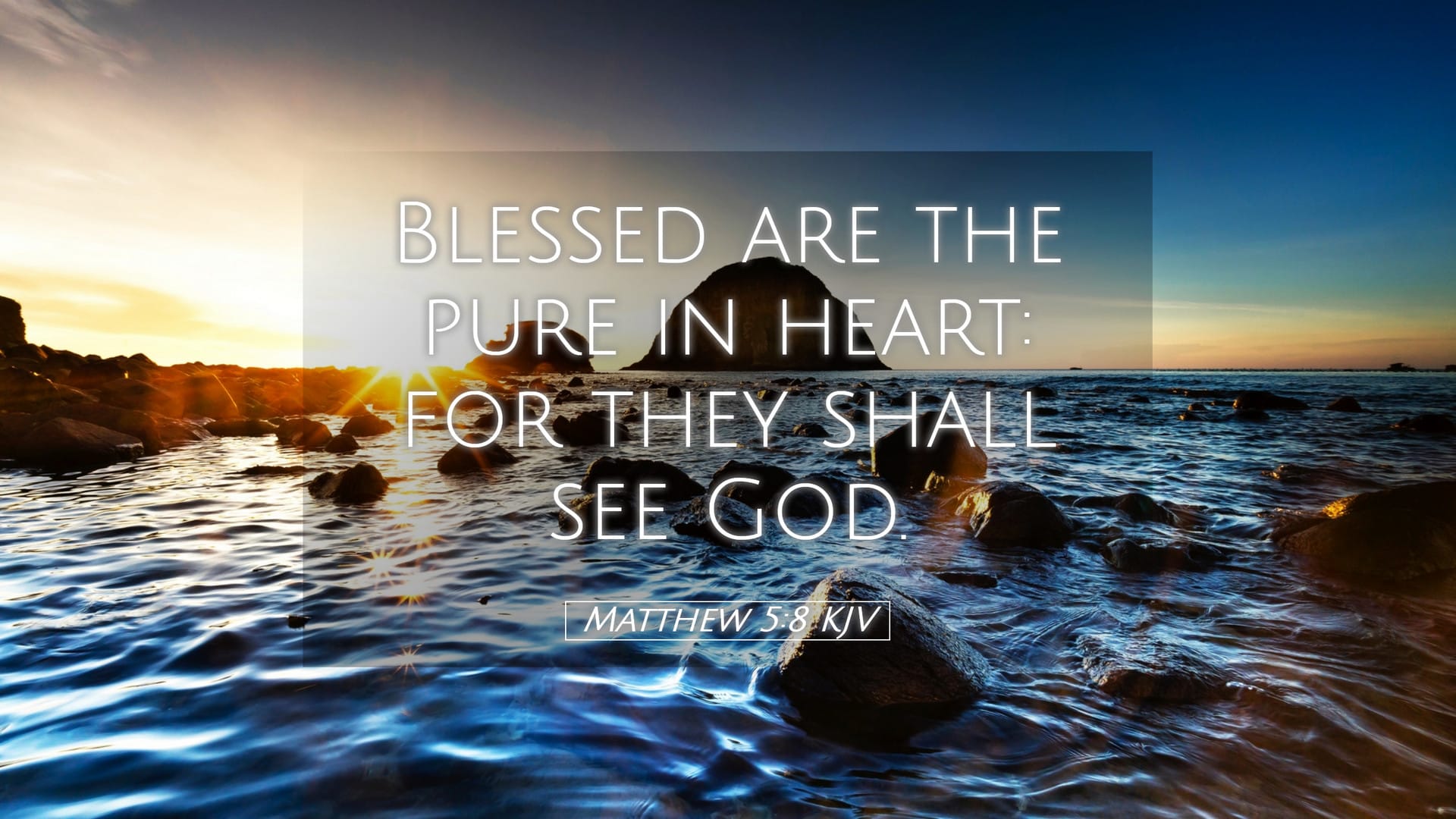 Matthew 5:8 — Desktop (Landscape)