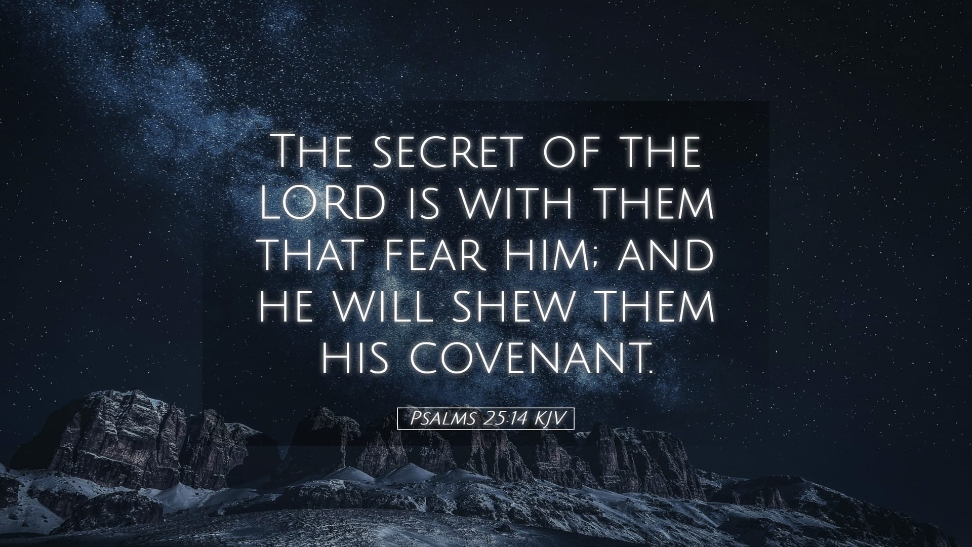 Psalms 25:14 — Desktop (Landscape)