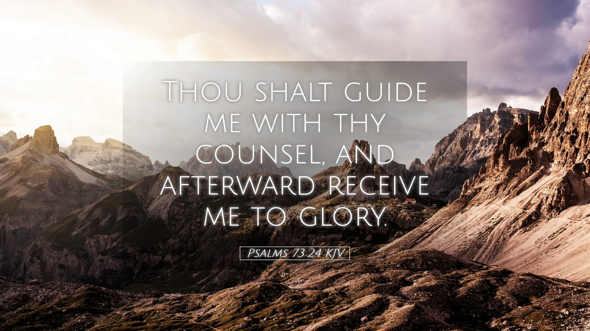Psalms 73:24 — Desktop (Landscape)