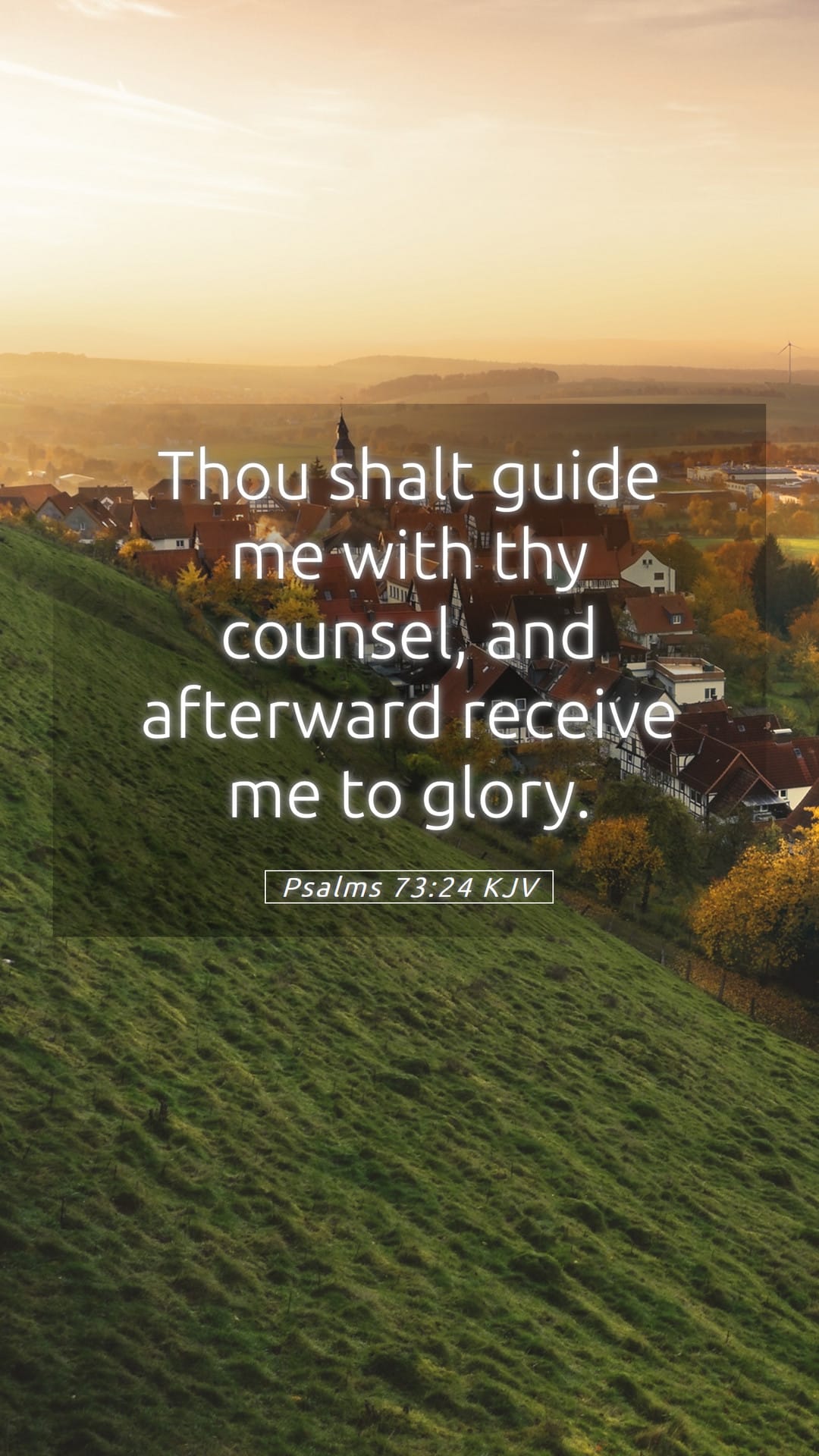 Psalms 73:24 — Mobile (Portrait)