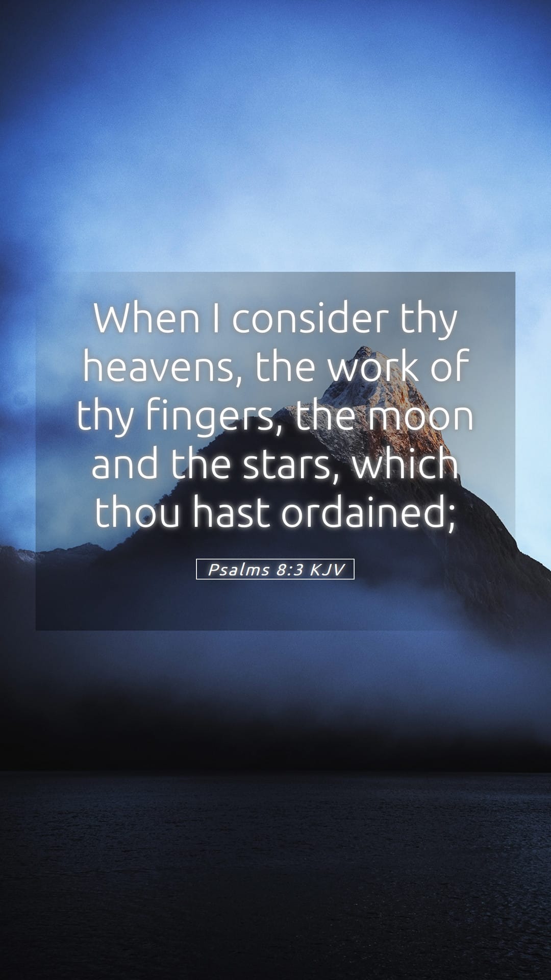 Psalms 8:3 — Mobile (Portrait)