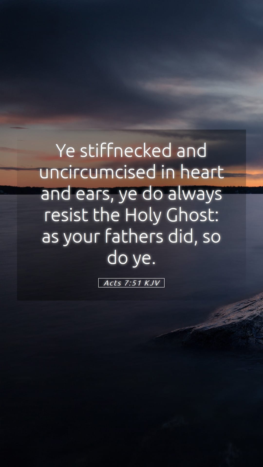 Acts 7:51 — Mobile (Portrait)