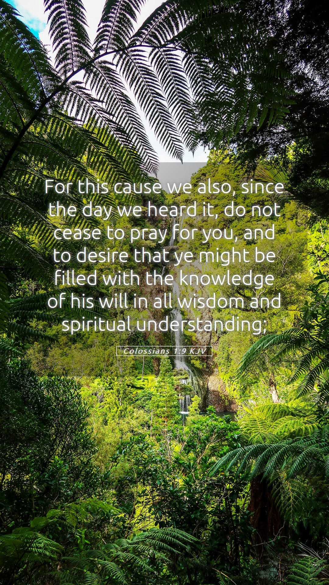 Colossians 1:9 — Mobile (Portrait)