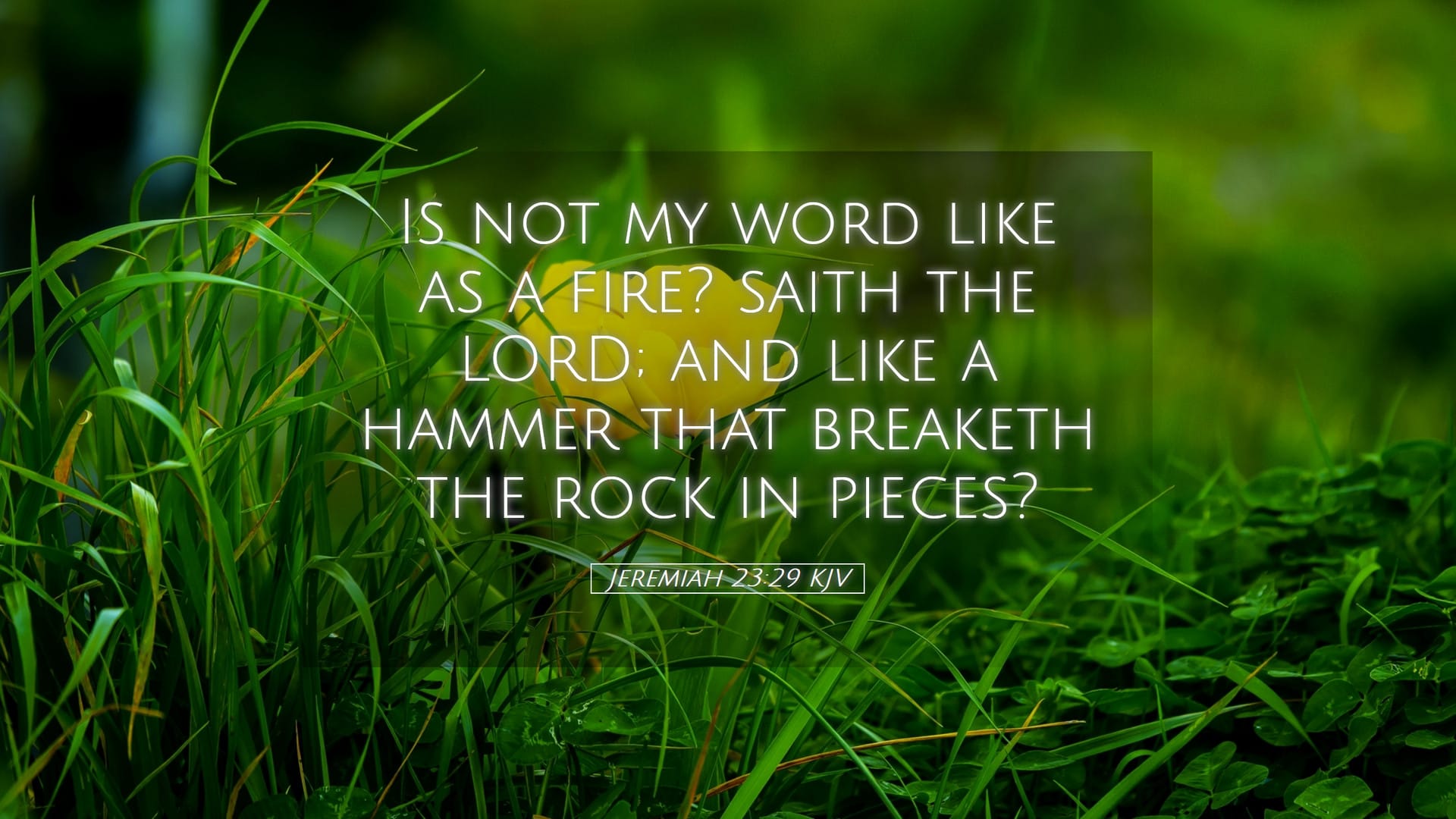 Jeremiah 23:29 — Desktop (Landscape)