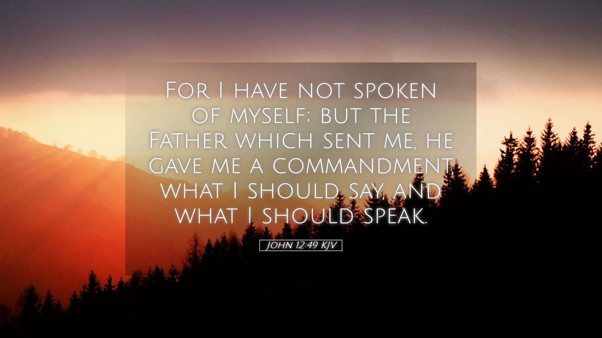 John 12:49 — Desktop (Landscape)
