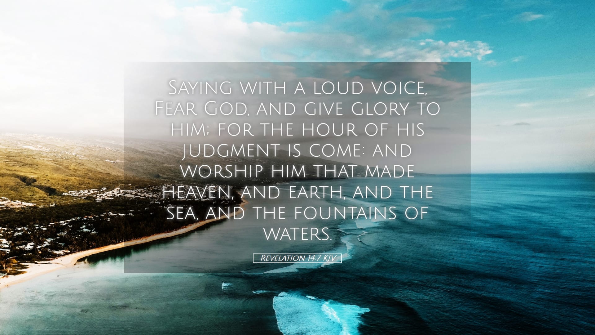 Revelation 14:7 — Desktop (Landscape)