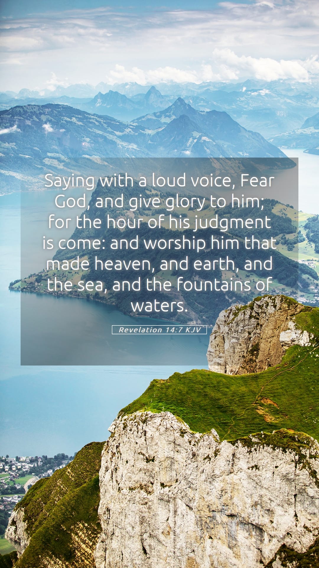 Revelation 14:7 — Mobile (Portrait)