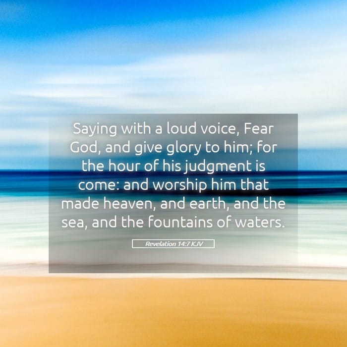 Revelation 14:7 — Square (1:1)