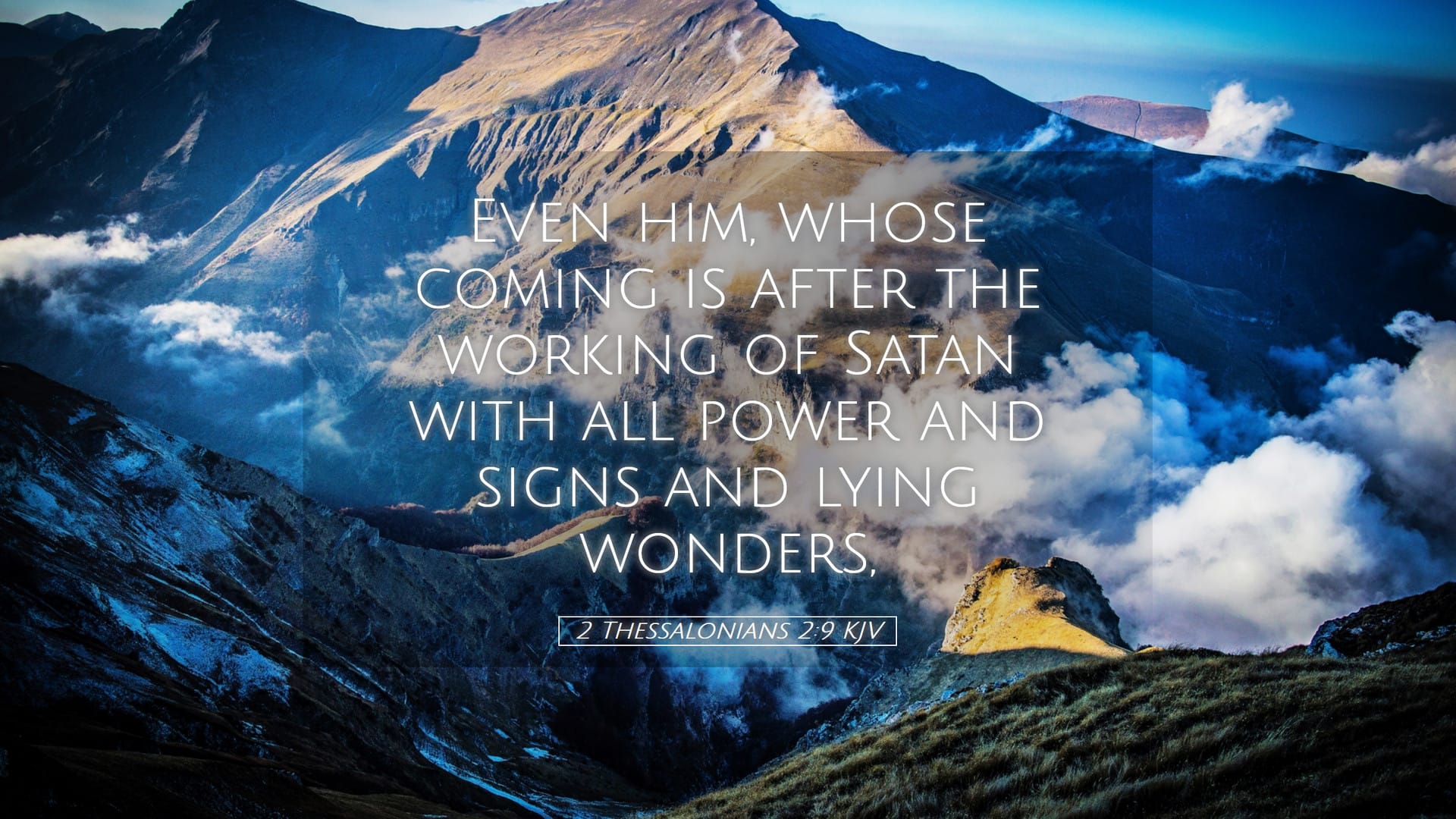 2 Thessalonians 2:9 — Desktop (Landscape)