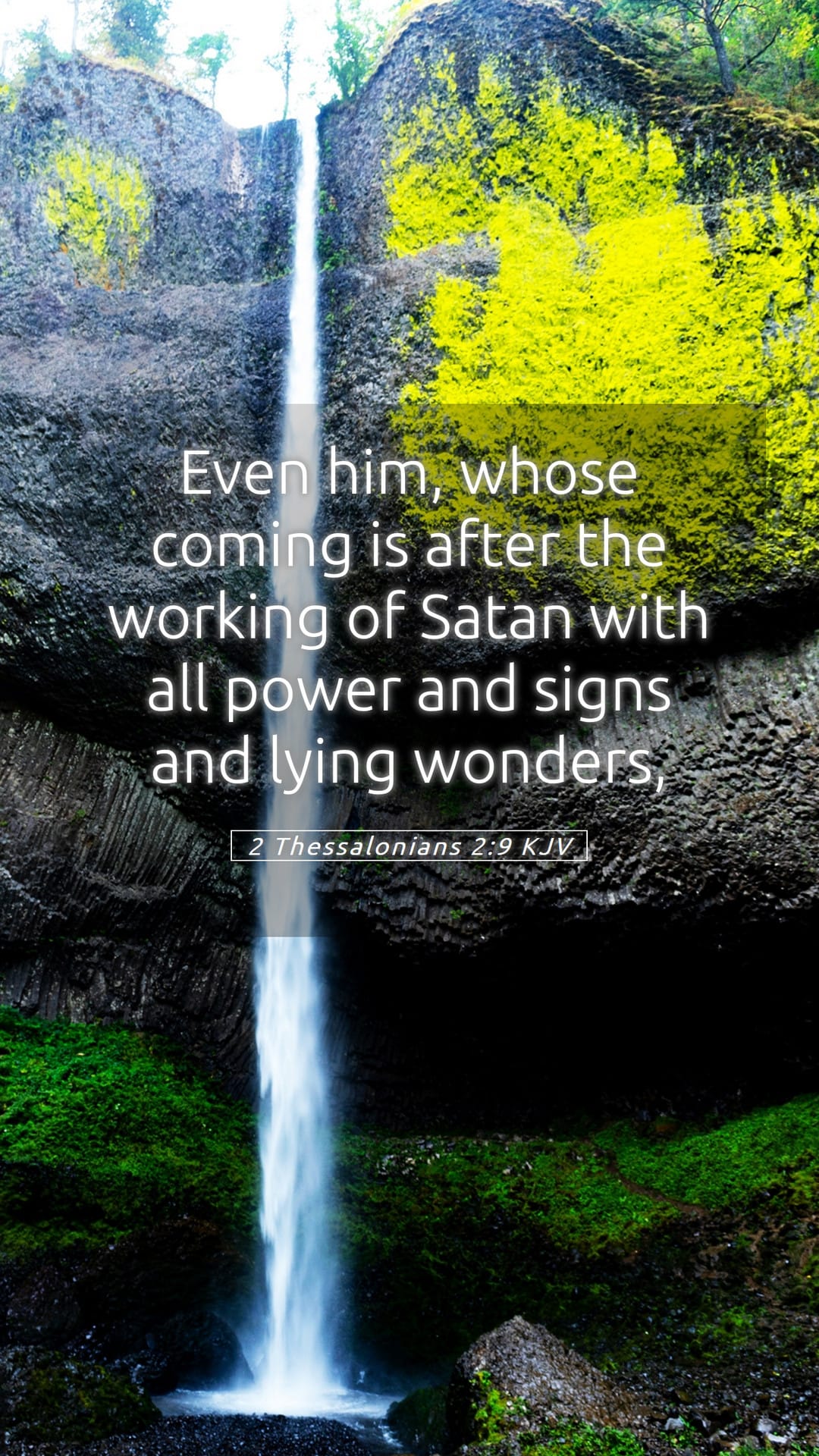 2 Thessalonians 2:9 — Mobile (Portrait)