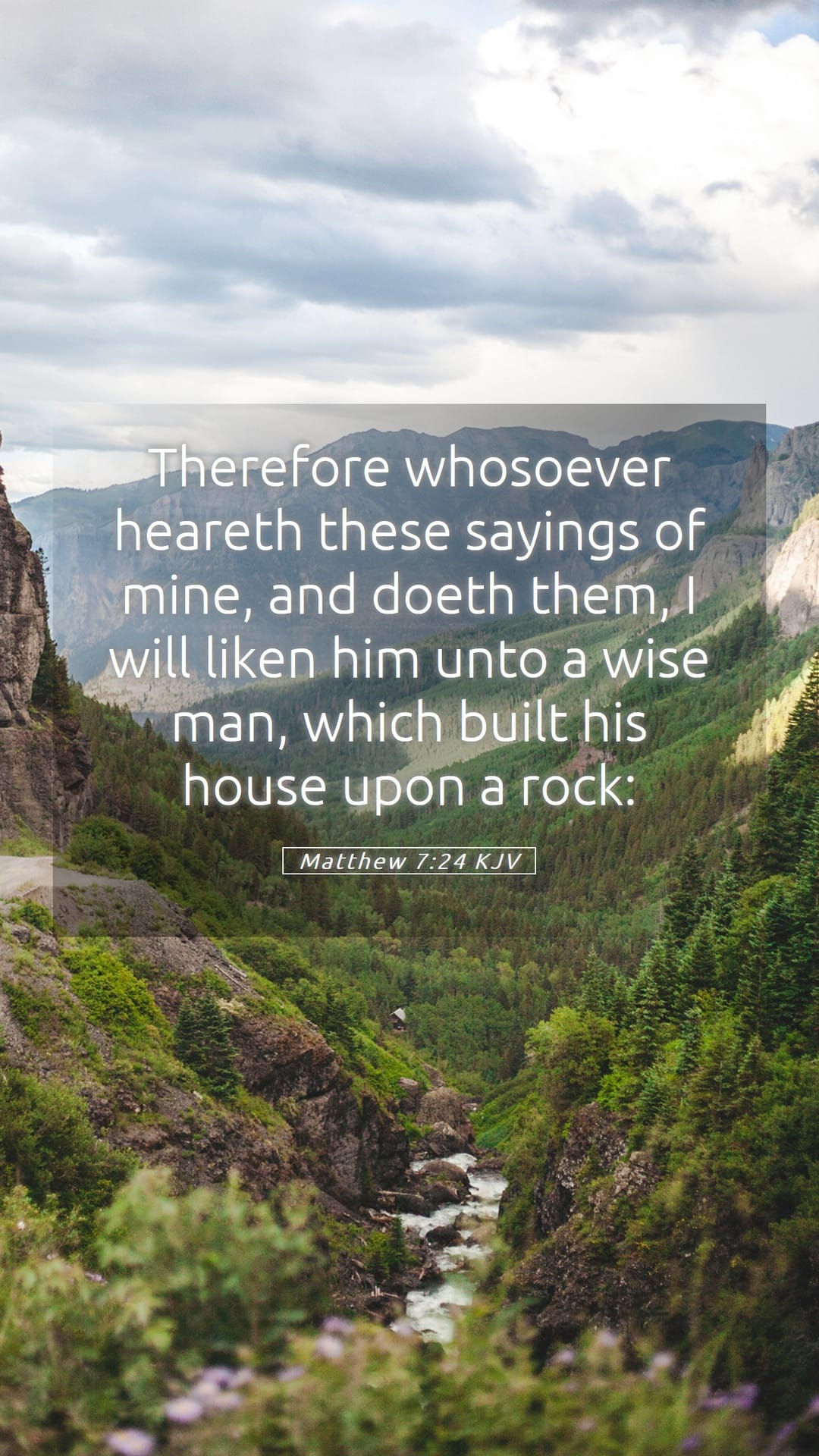 Matthew 7:24 — Mobile (Portrait)