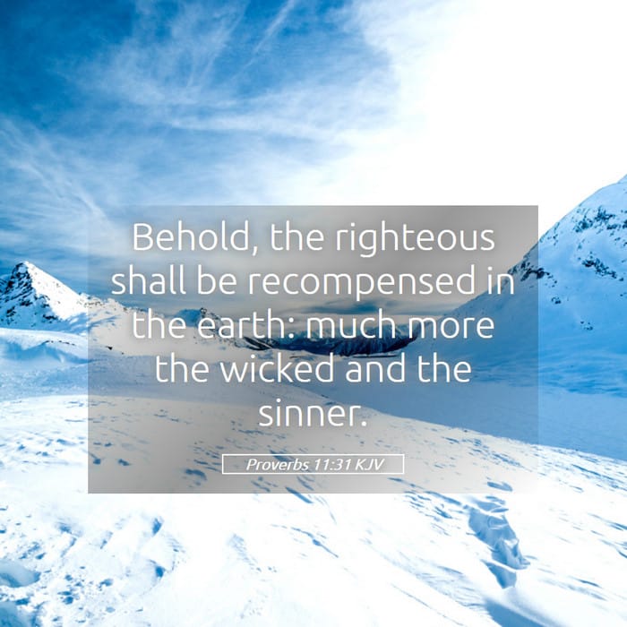 Proverbs 11:31 — Square (1:1)