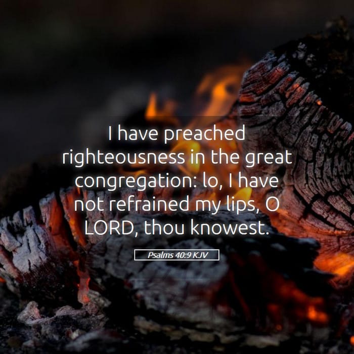 Psalms 40:9 — Square (1:1)