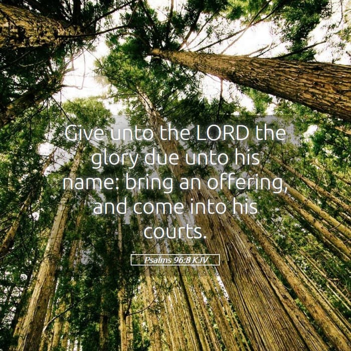 Psalms 96:8 — Square (1:1)