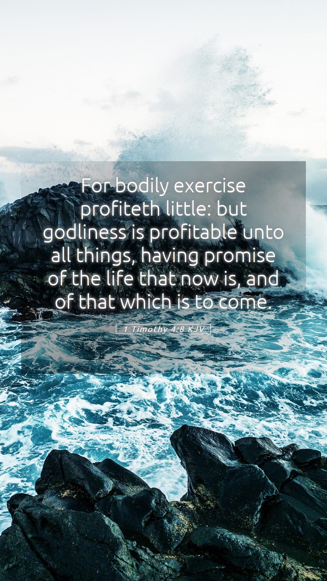 1 Timothy 4:8 — Mobile (Portrait)