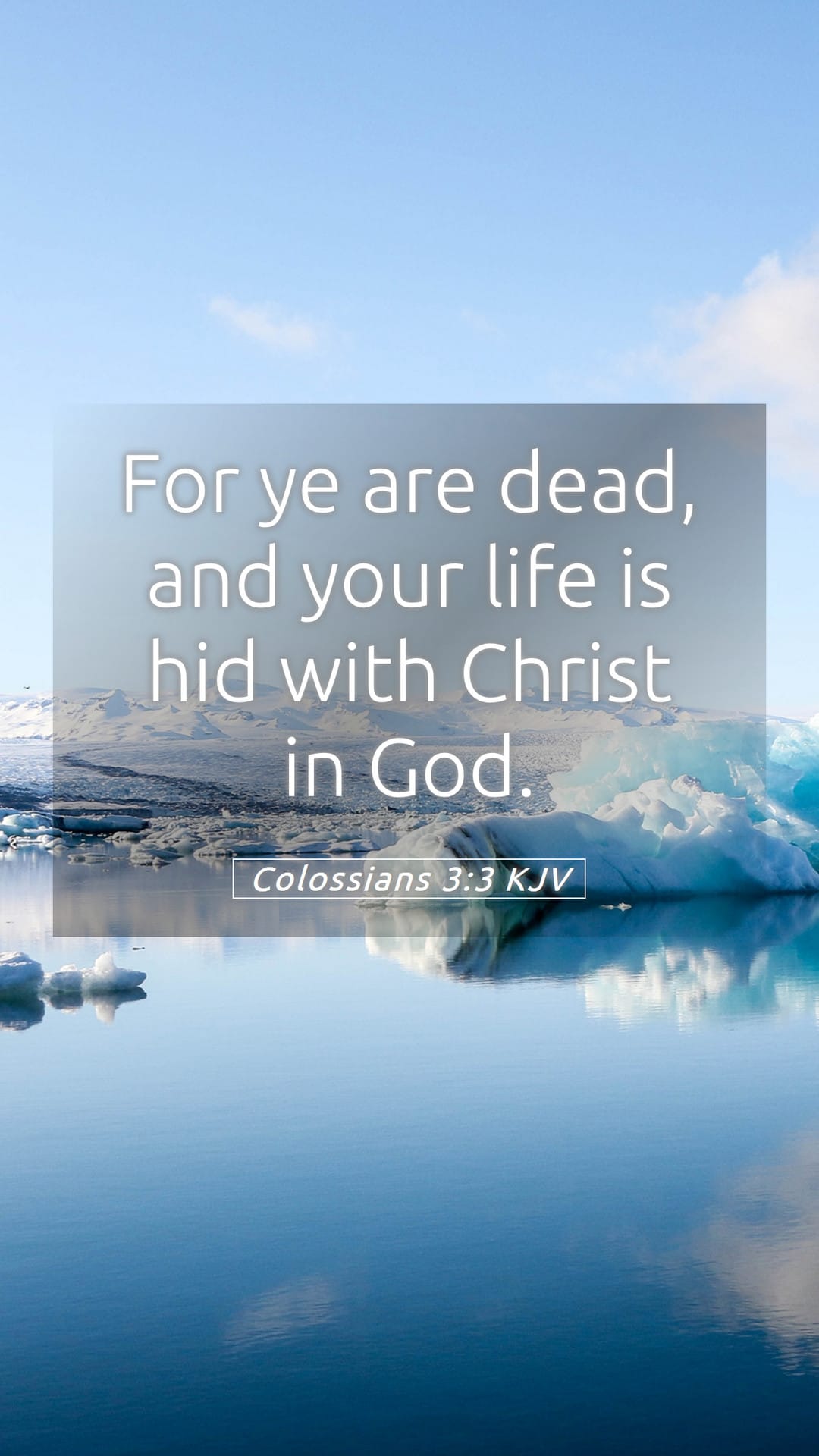 Colossians 3:3 — Mobile (Portrait)