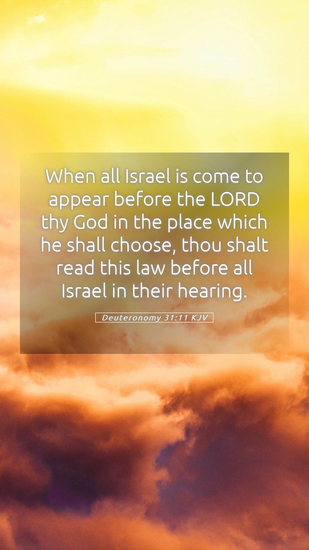 Deuteronomy 31:11 — Mobile (Portrait)