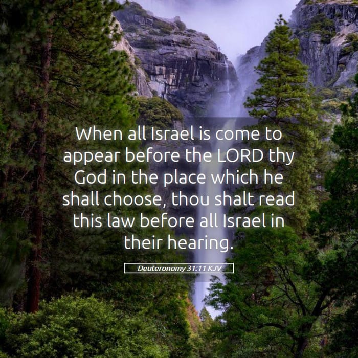 Deuteronomy 31:11 — Square (1:1)