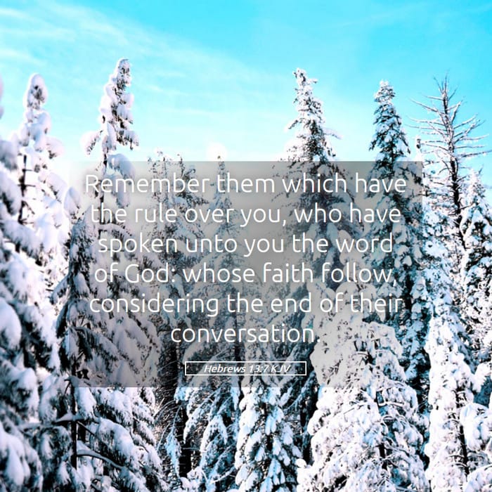 Hebrews 13:7 — Square (1:1)