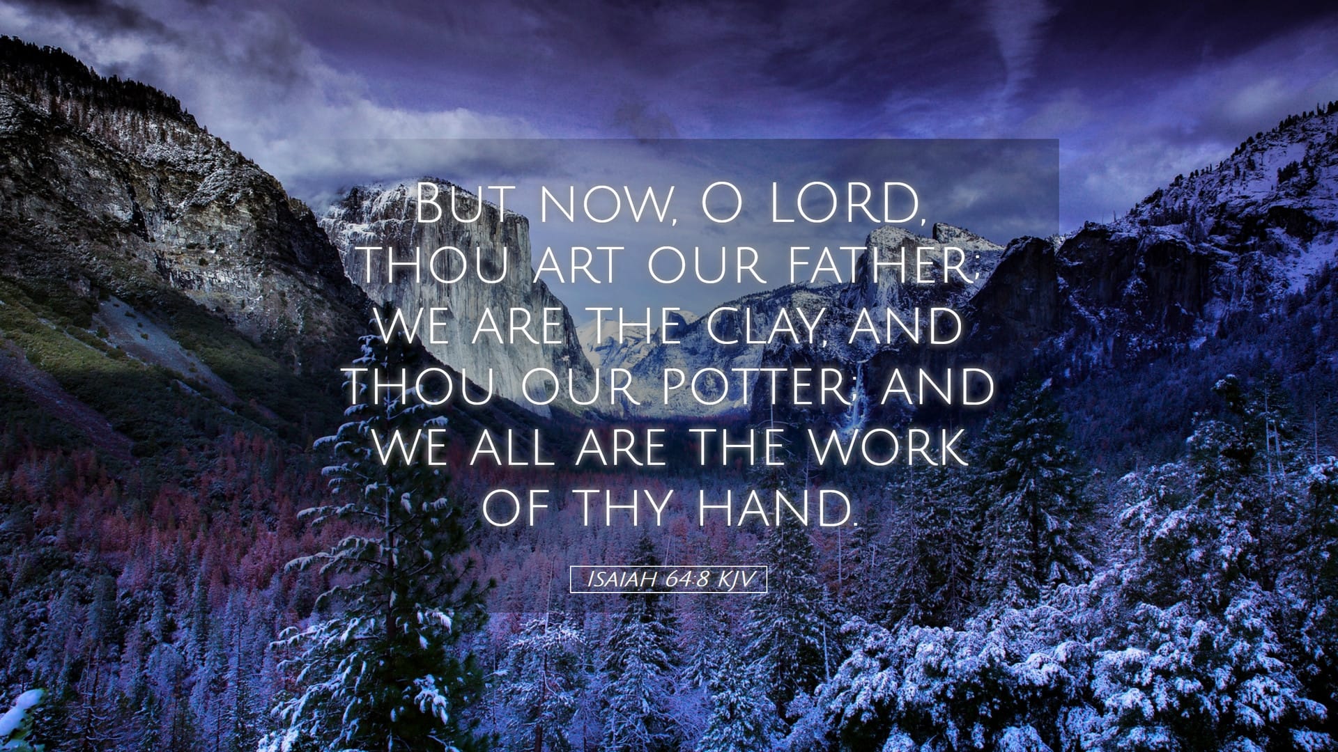 Isaiah 64:8 — Desktop (Landscape)