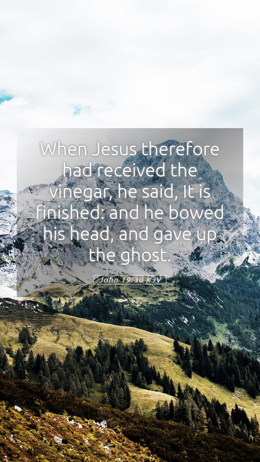 John 19:30 — Mobile (Portrait)