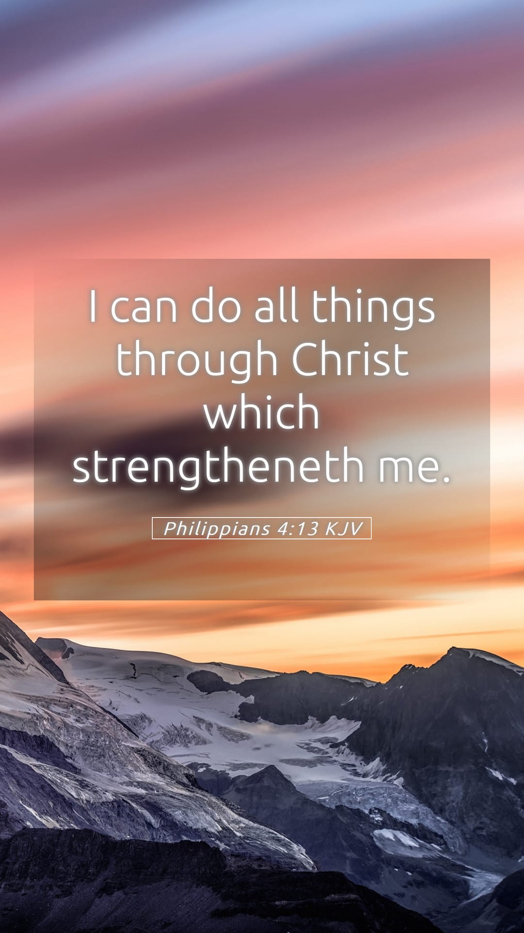 Philippians 4:13 — Mobile (Portrait)