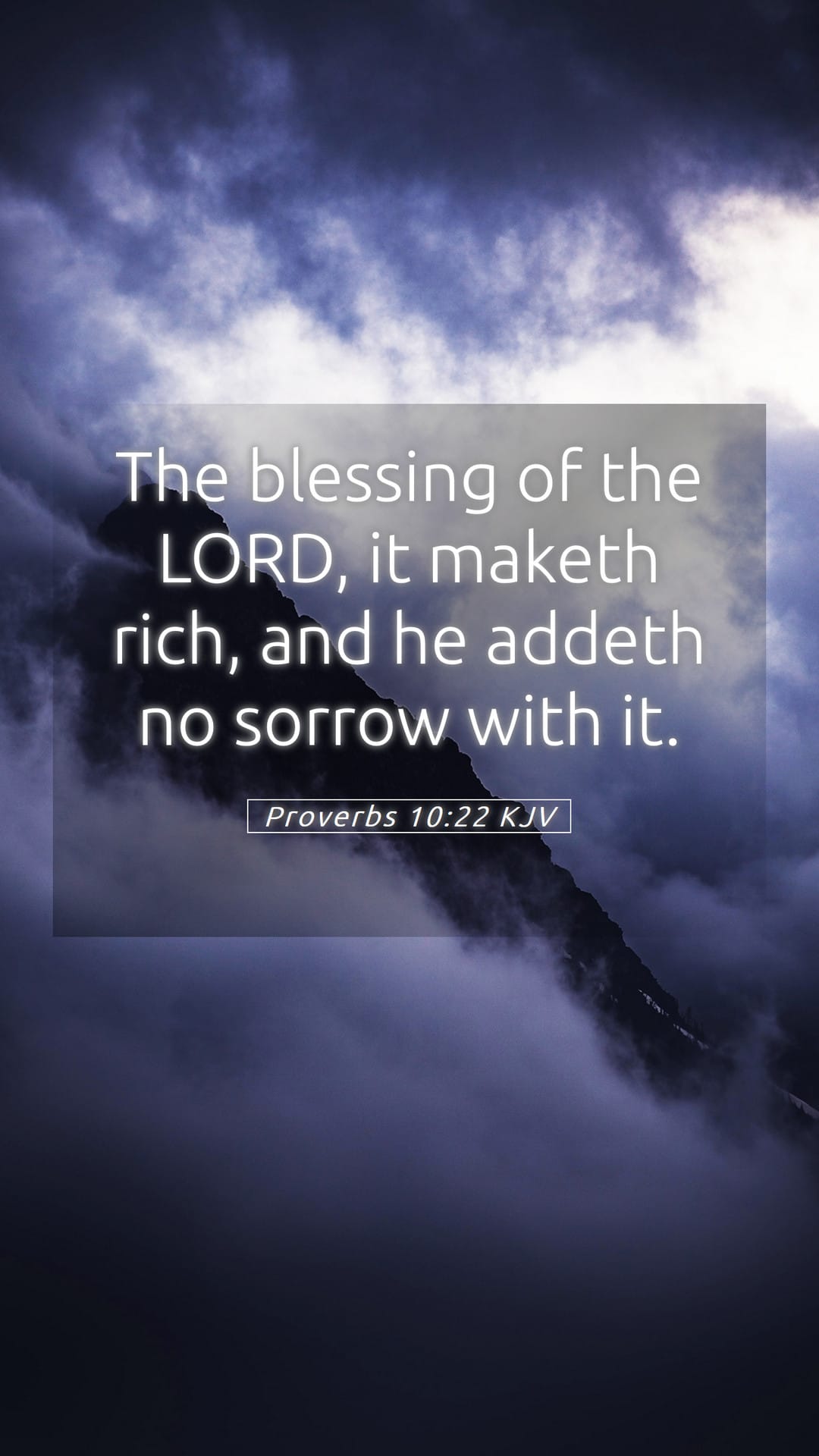 Proverbs 10:22 — Mobile (Portrait)