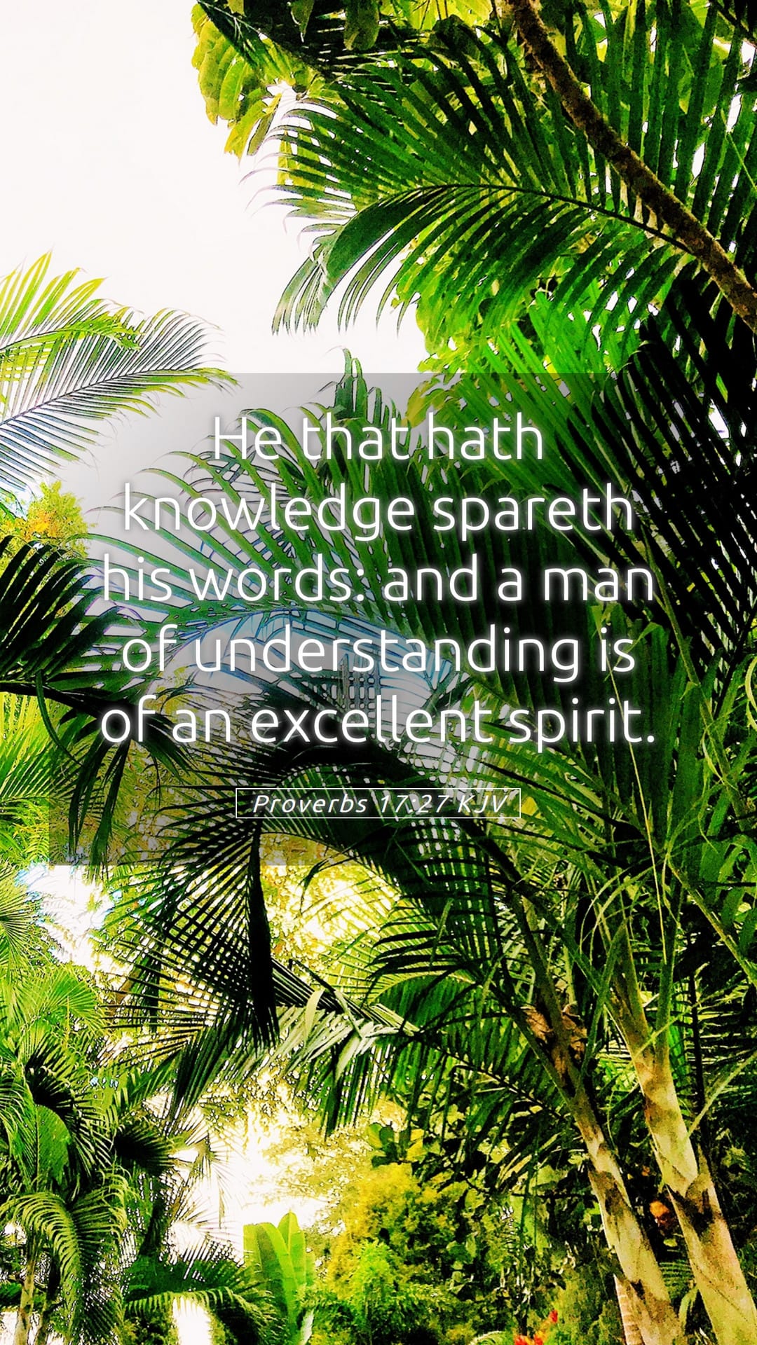 Proverbs 17:27 — Mobile (Portrait)