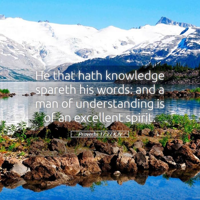 Proverbs 17:27 — Square (1:1)