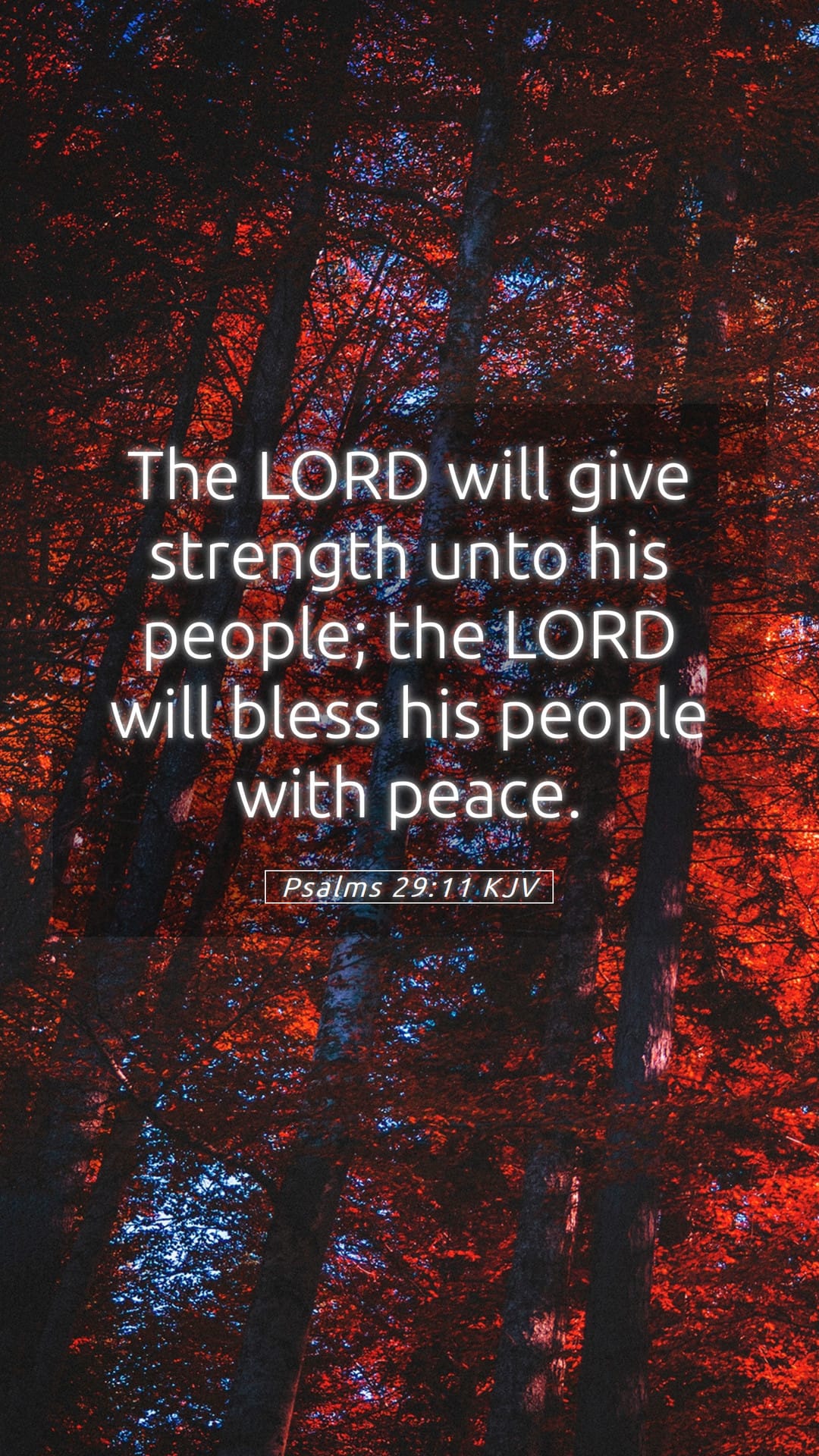 Psalms 29:11 — Mobile (Portrait)
