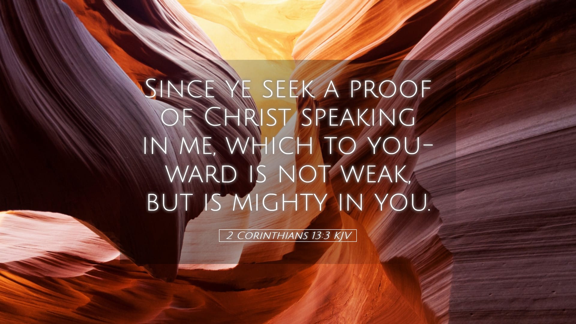 2 Corinthians 13:3 — Desktop (Landscape)