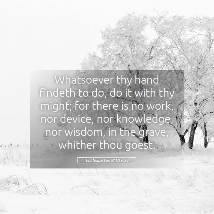 Ecclesiastes 9:10 — Square (1:1)