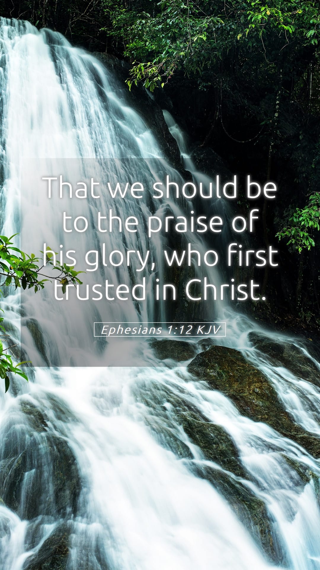 Ephesians 1:12 — Mobile (Portrait)