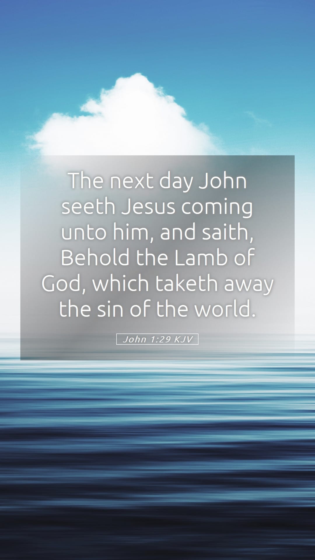 John 1:29 — Mobile (Portrait)