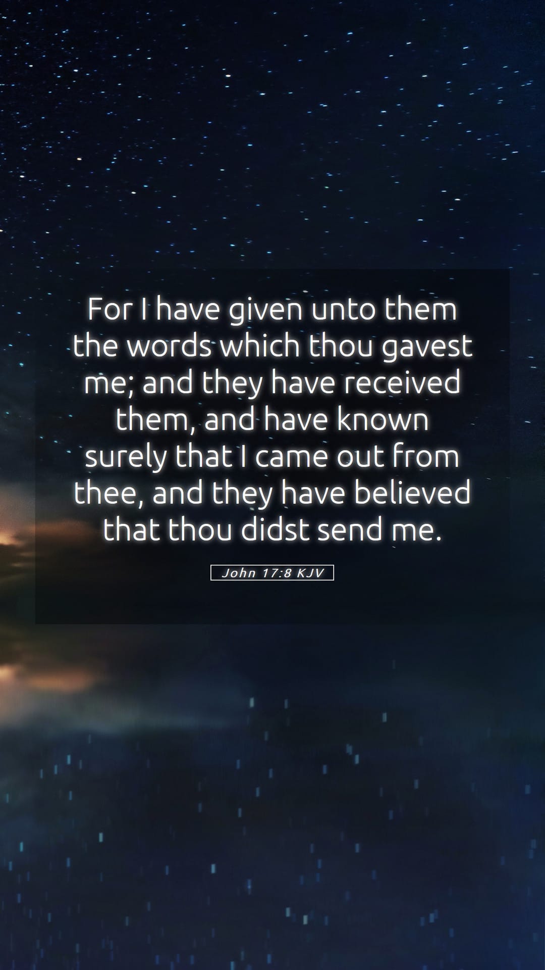 John 17:8 — Mobile (Portrait)