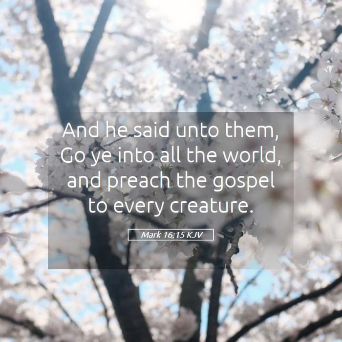 Mark 16:15 — Square (1:1)