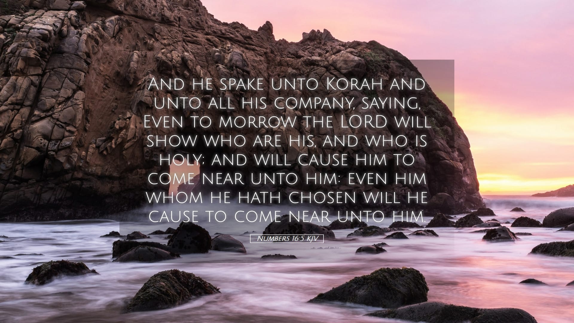 Numbers 16:5 — Desktop (Landscape)