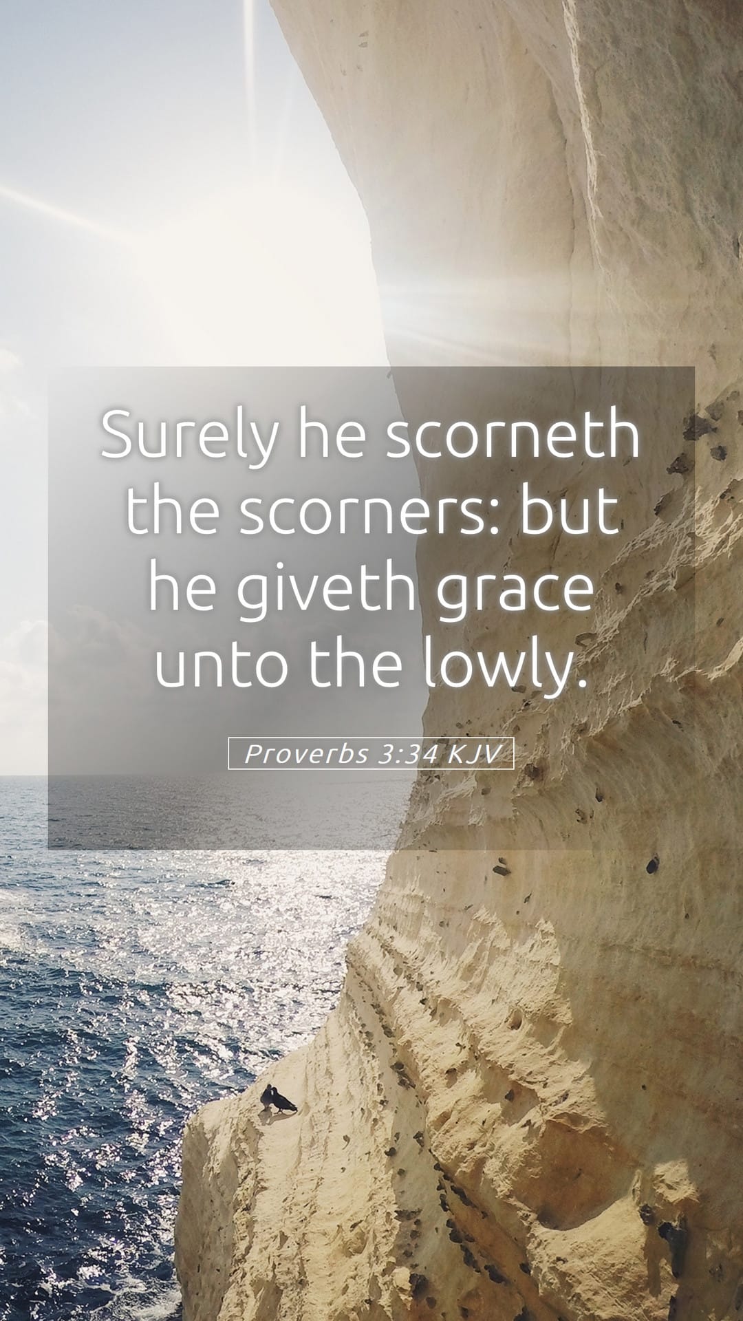 Proverbs 3:34 — Mobile (Portrait)