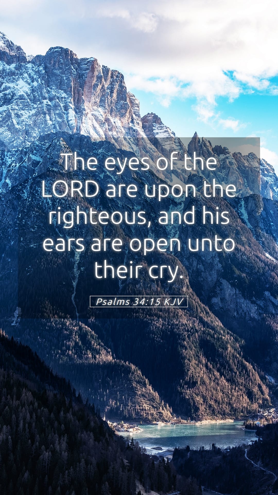 Psalms 34:15 — Mobile (Portrait)